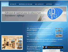 Tablet Screenshot of apg-reliure.org